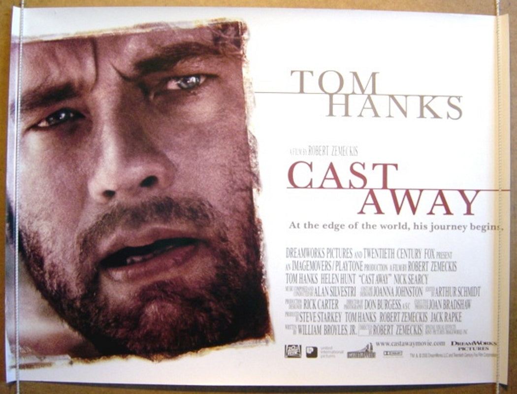 Cast Away  Original Quad Movie Poster  