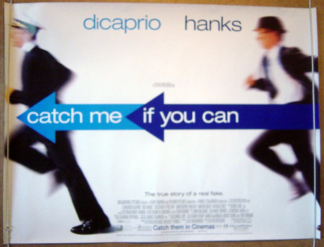 Catch Me If You Can  (Teaser)  Original Quad Movie Poster  