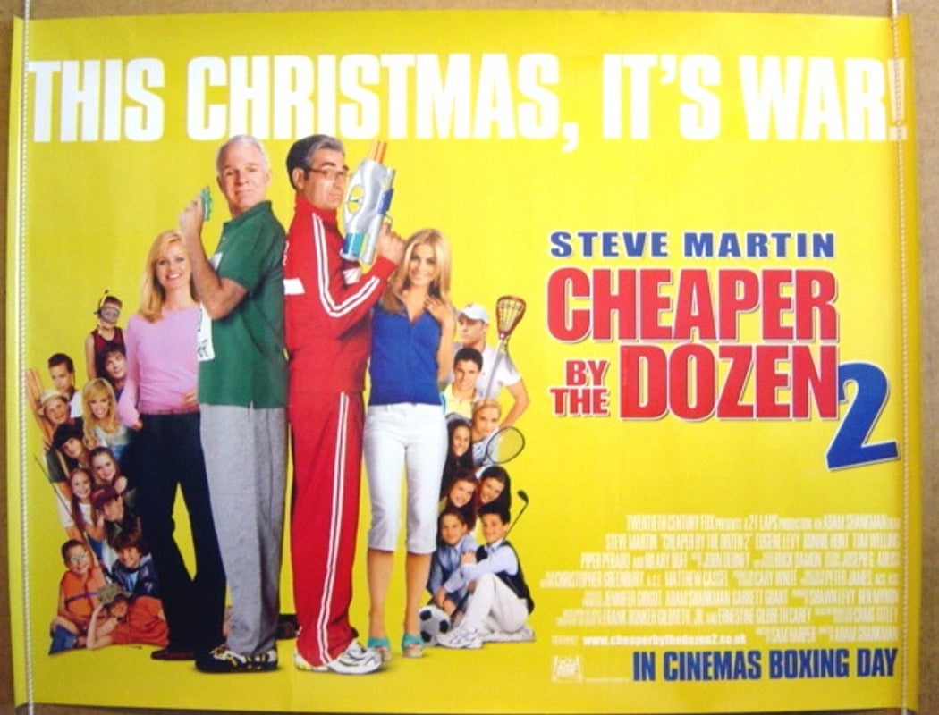 Cheaper By The Dozen 2  Original Quad Movie Poster  