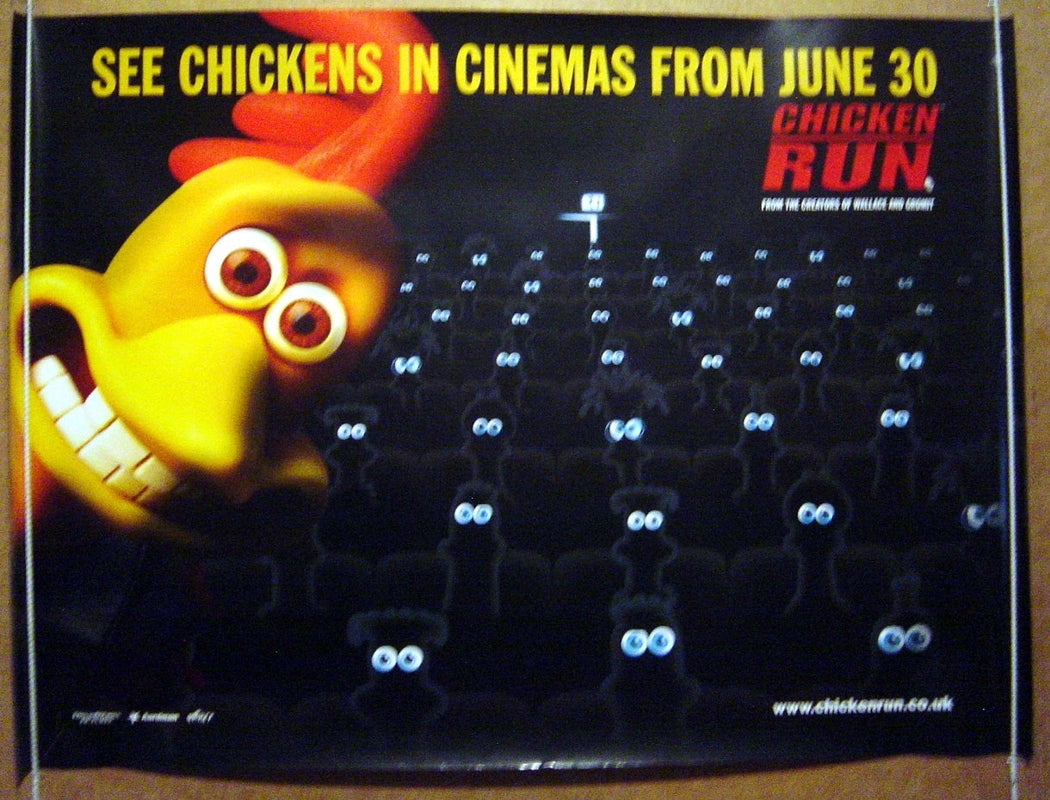 Chicken Run  (Teaser Original Quad Movie Poster)  Original Quad Movie Poster  