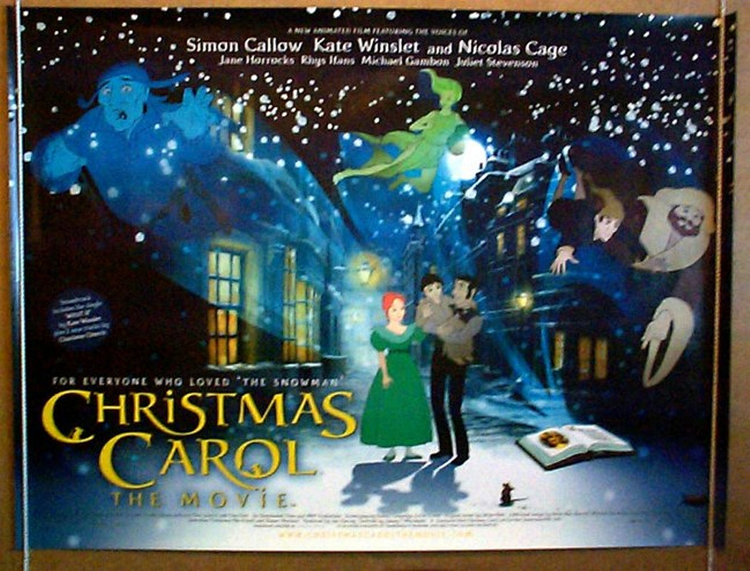 Christmas Carol : The Movie  Original Quad Movie Poster  