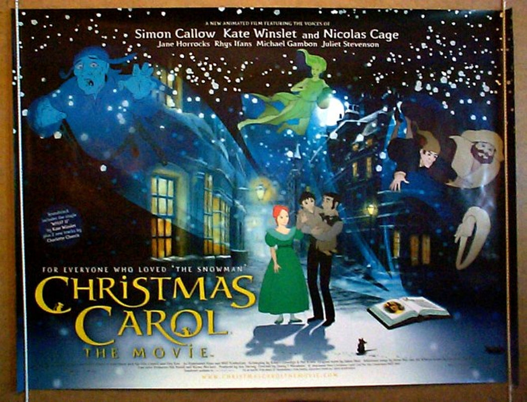 Christmas Carol : The Movie  Original Quad Movie Poster  