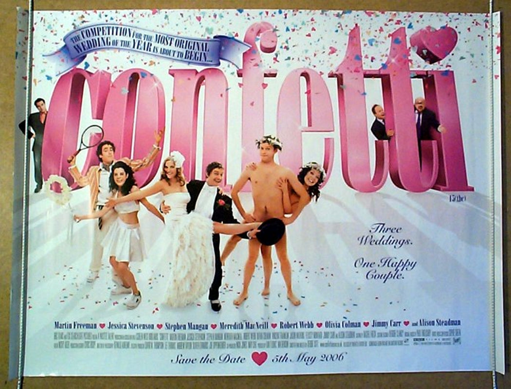 Confetti  Original Quad Movie Poster  