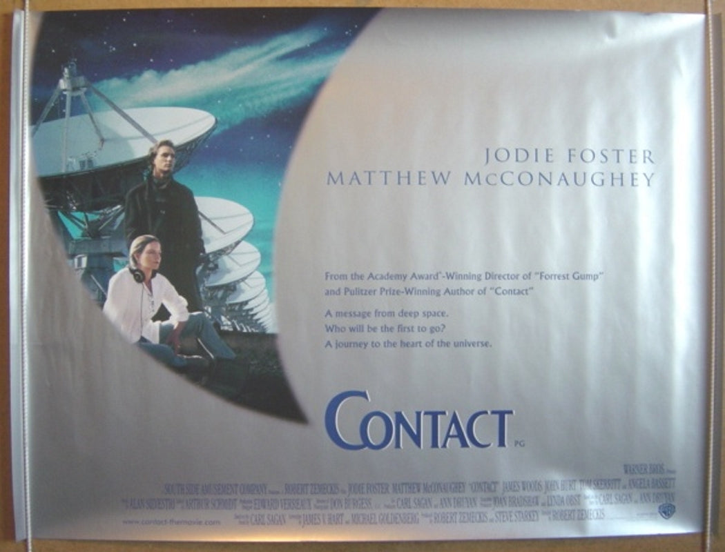 Contact  Original Quad Movie Poster  