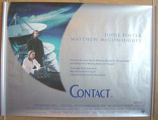 Contact  Original Quad Movie Poster  