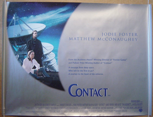 Contact  Original Quad Movie Poster  