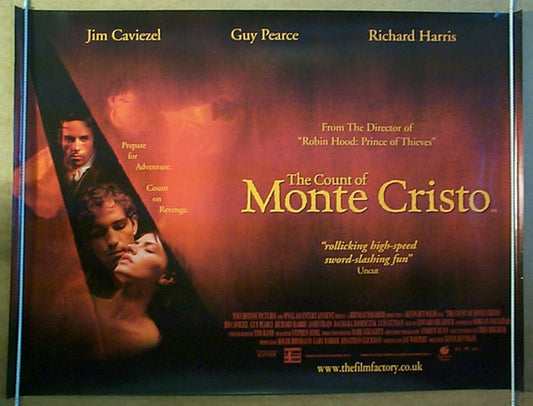 The Count Of Monte Cristo  Original Quad Movie Poster  