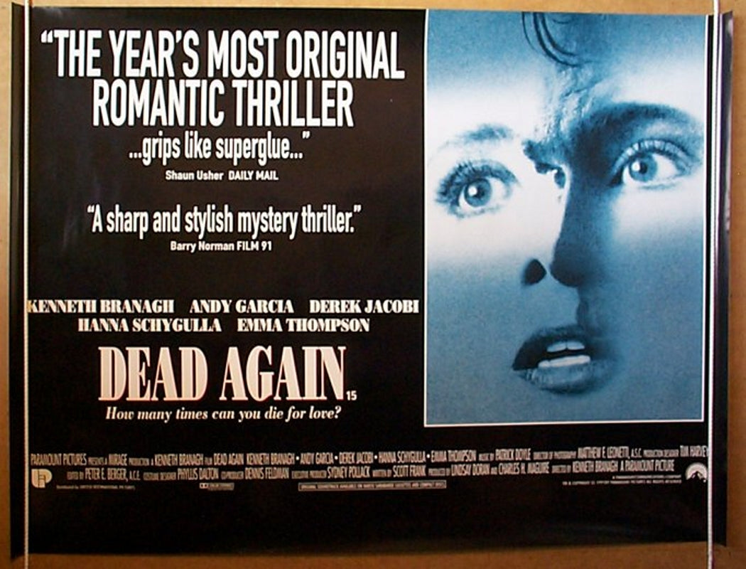 Dead Again  Original Quad Movie Poster  