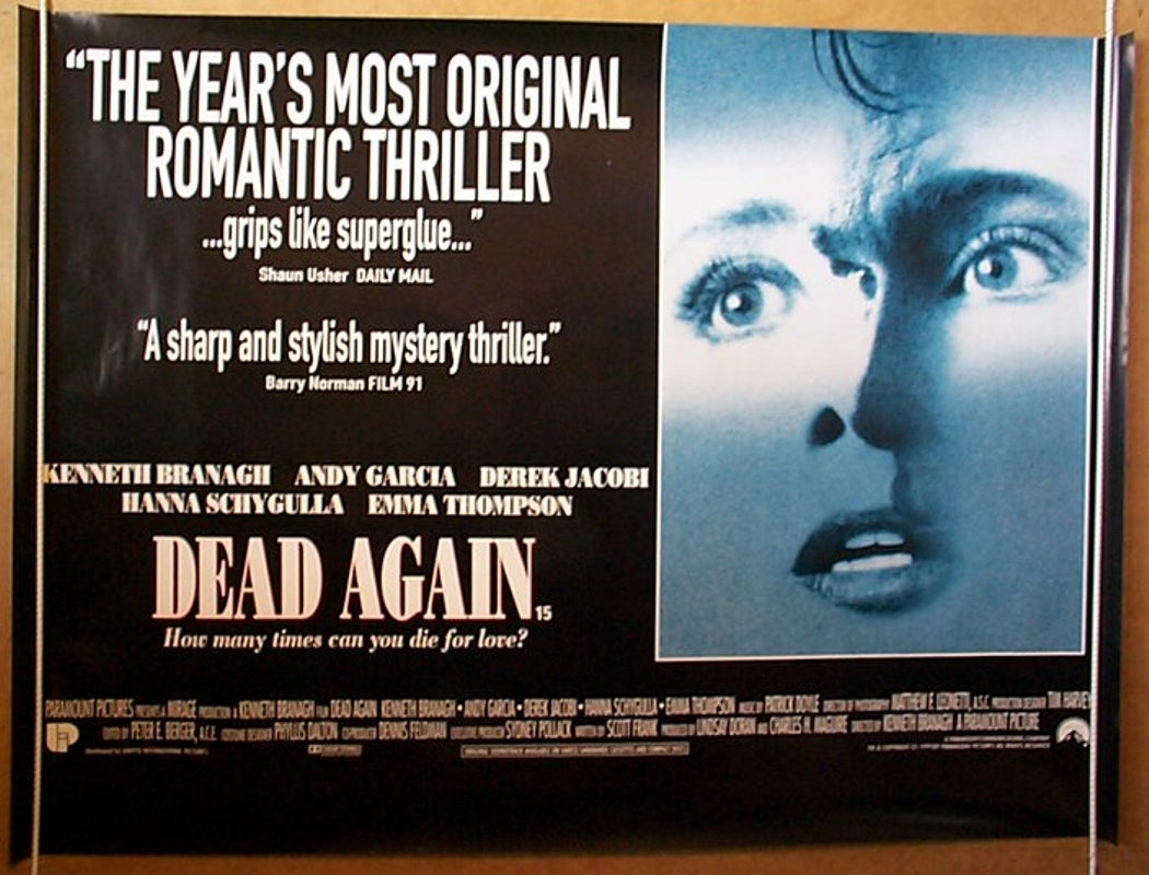 Dead Again  Original Quad Movie Poster  