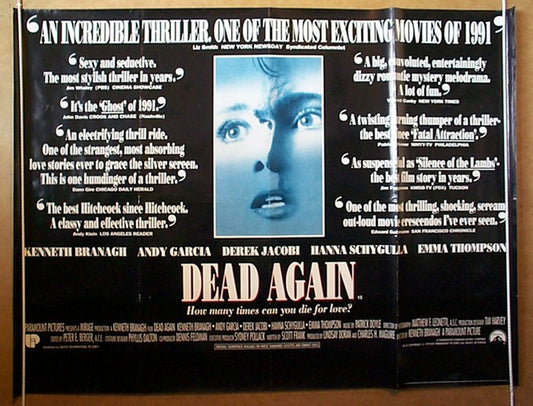 Dead Again  Original Quad Movie Poster  