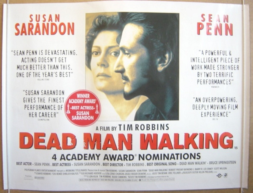 Dead Man Walking  Original Quad Movie Poster  