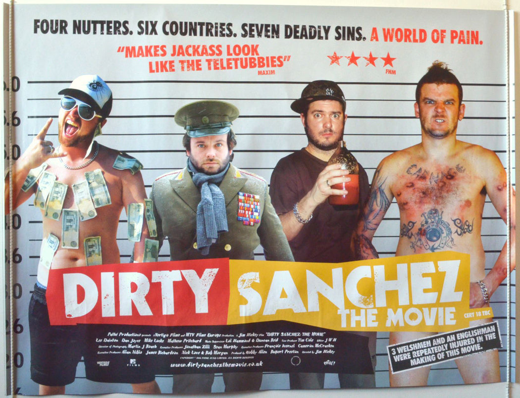 Dirty Sanchez   Original British Quad Poster - Movie Poster