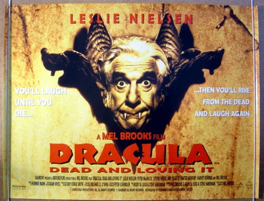 Dracula Dead And Loving It  Original Quad Movie Poster  