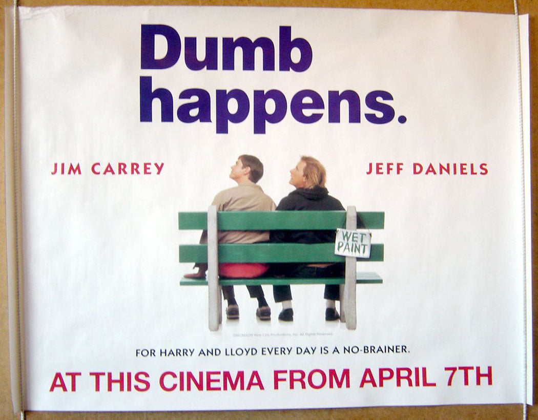 Dumb And Dumber  (Teaser)  Original Original Quad Movie Poster  