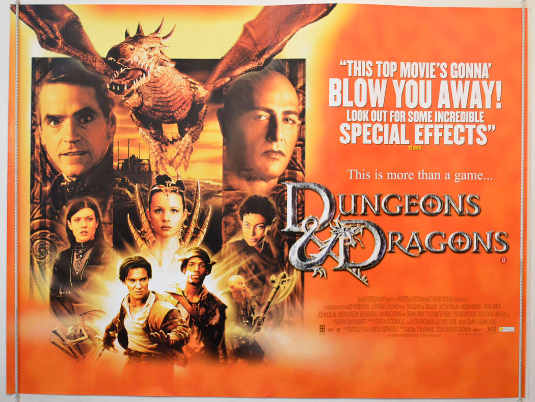 Dungeons And Dragons Original British Quad Poster - Movie Poster