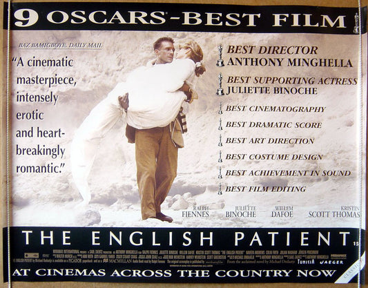 The English Patient  Original Original Quad Movie Poster  