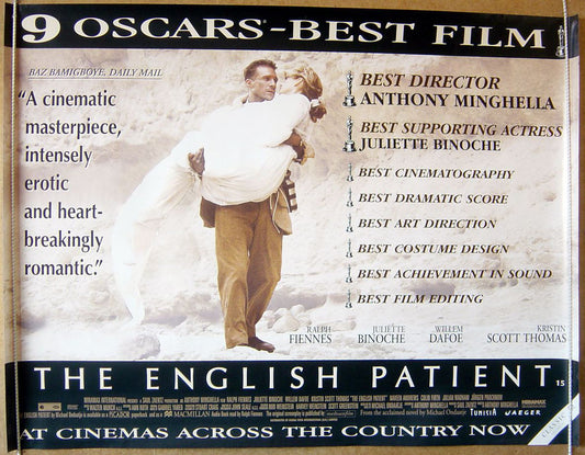 The English Patient  Original Original Quad Movie Poster  