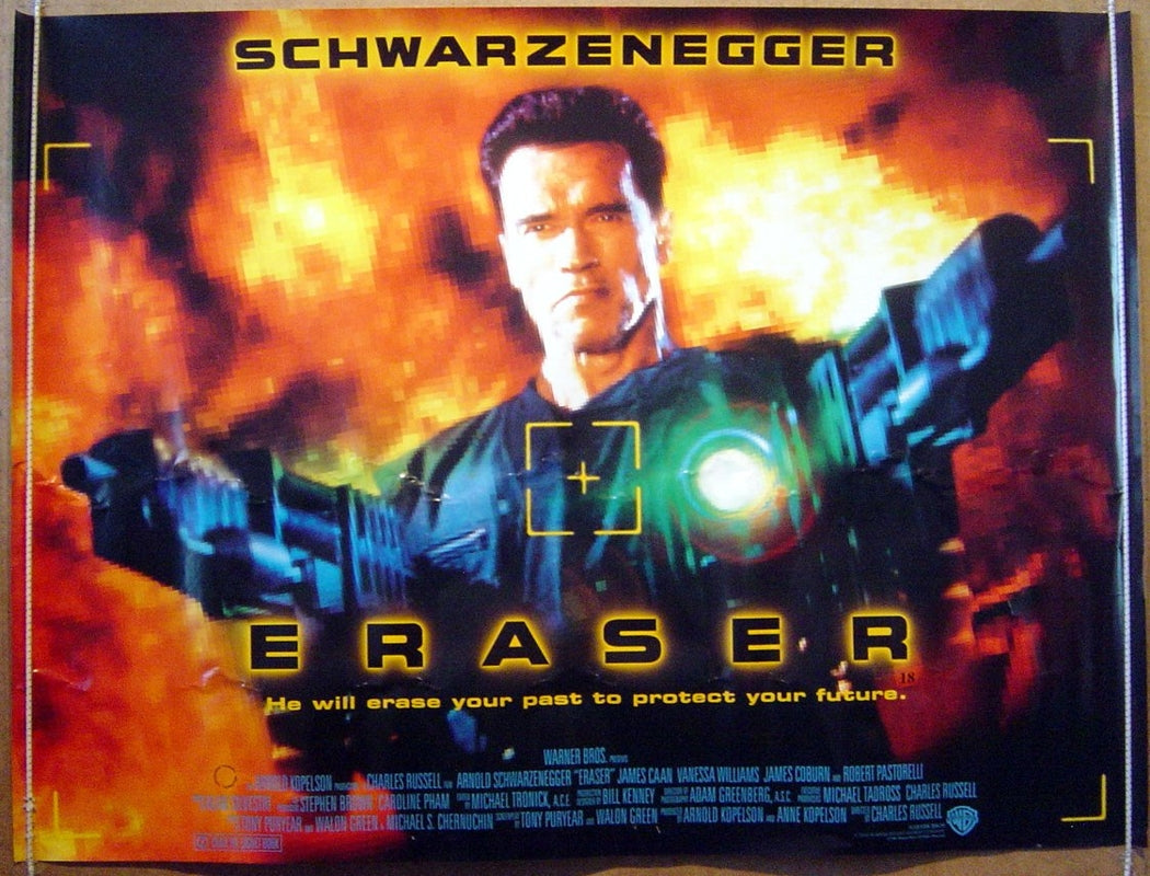 Eraser  Original Quad Movie Poster  