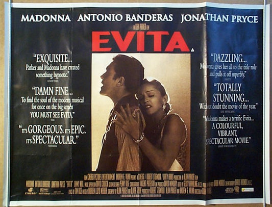 Evita  Original Quad Movie Poster  