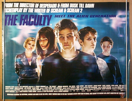 The Faculty  Original Quad Movie Poster  