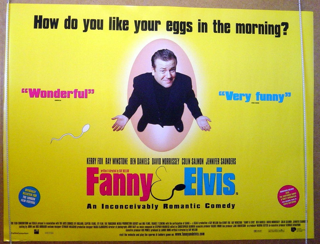 Fanny And Elvis  (Winstone Version)  Original Quad Movie Poster  