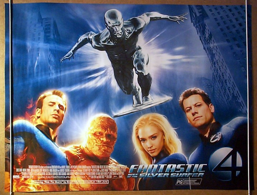 Fantastic Four : Rise Of The Silver Surfer  Original Quad Movie Poster  