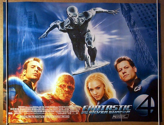 Fantastic Four : Rise Of The Silver Surfer  Original Quad Movie Poster  