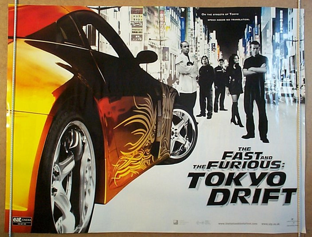 The Fast And The Furious : Tokyo Drift  Original Quad Movie Poster  