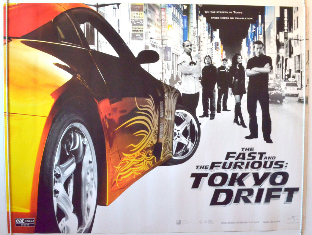 The Fast And The Furious : Tokyo Drift   Original British Quad Poster - Movie Poster