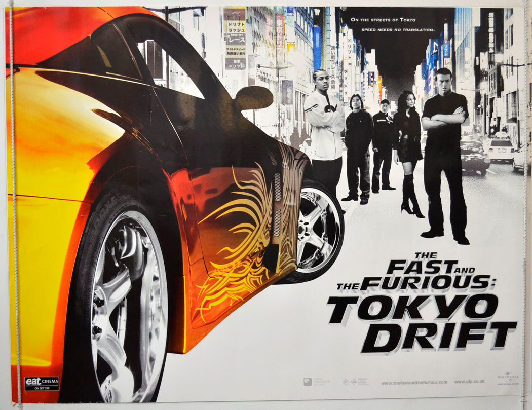 The Fast And The Furious : Tokyo Drift Original British Quad Poster - Movie Poster