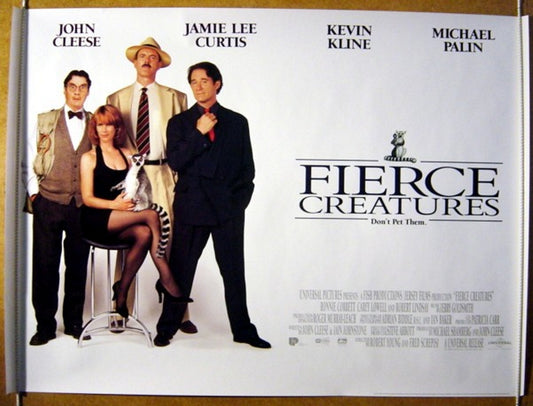 Fierce Creatures  Original Quad Movie Poster  