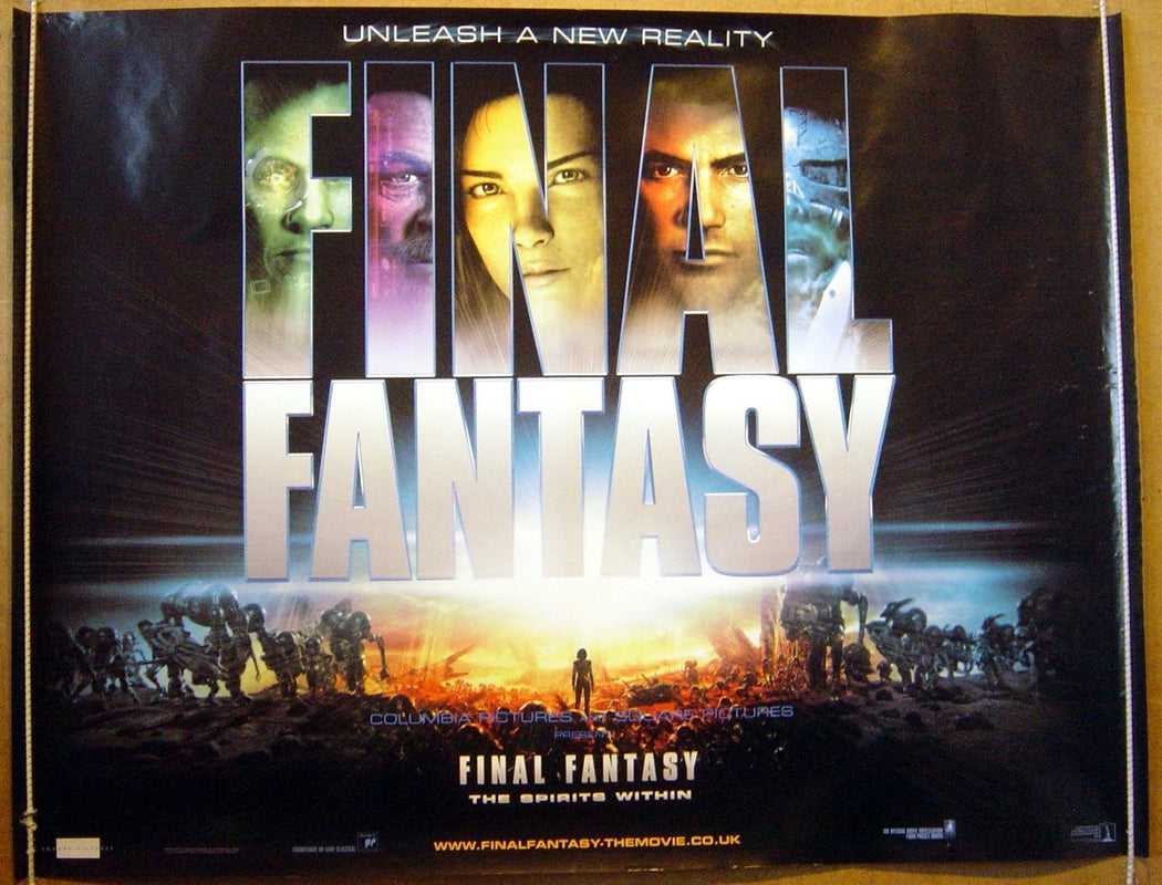 Final Fantasy : The Spirits Within  Original Quad Movie Poster  