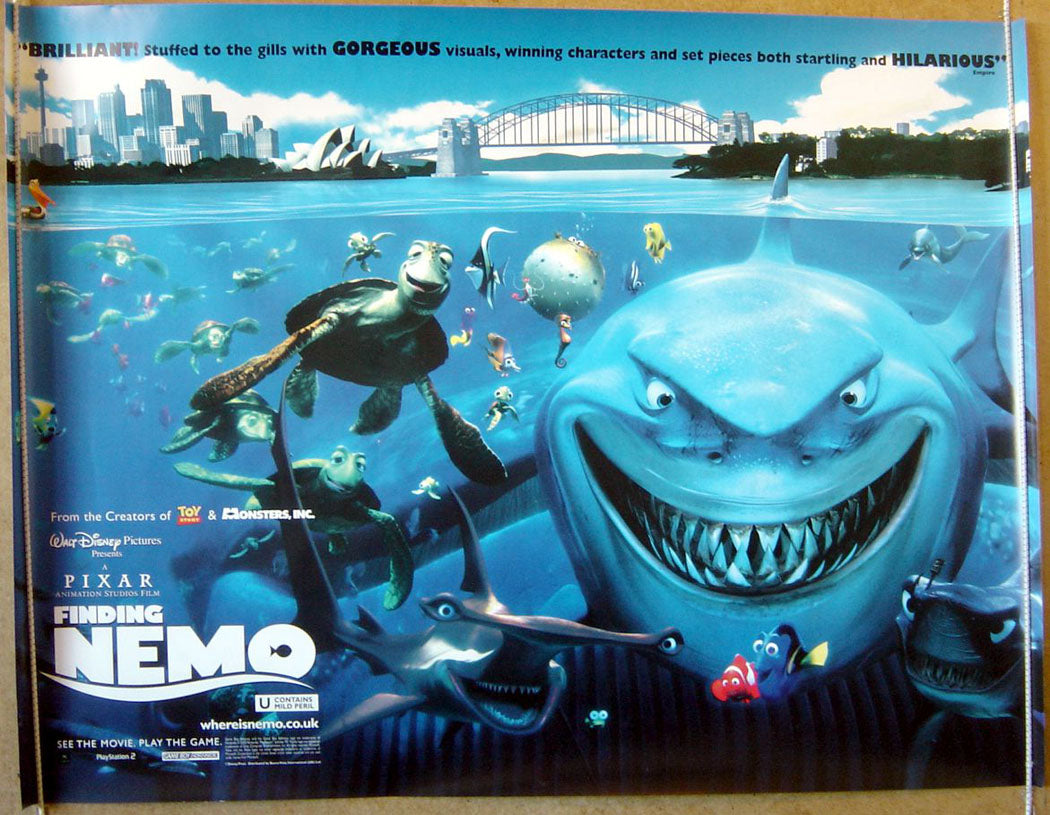 Finding Nemo  Original Original Quad Movie Poster  