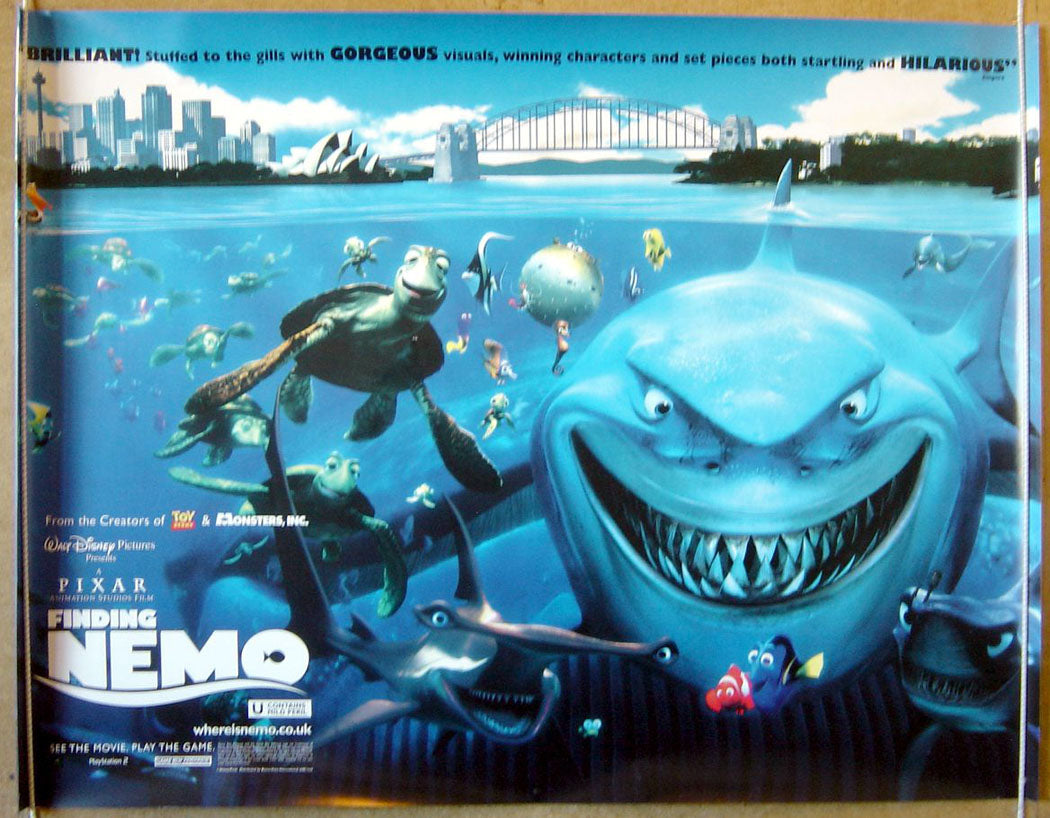 Finding Nemo  Original Original Quad Movie Poster  