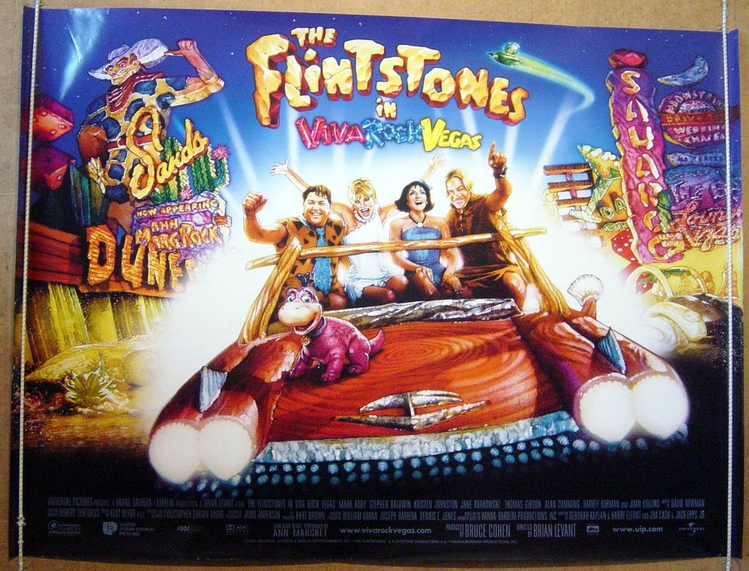 Flintstones In Viva Rock Vegas (The)  Original Quad Movie Poster  