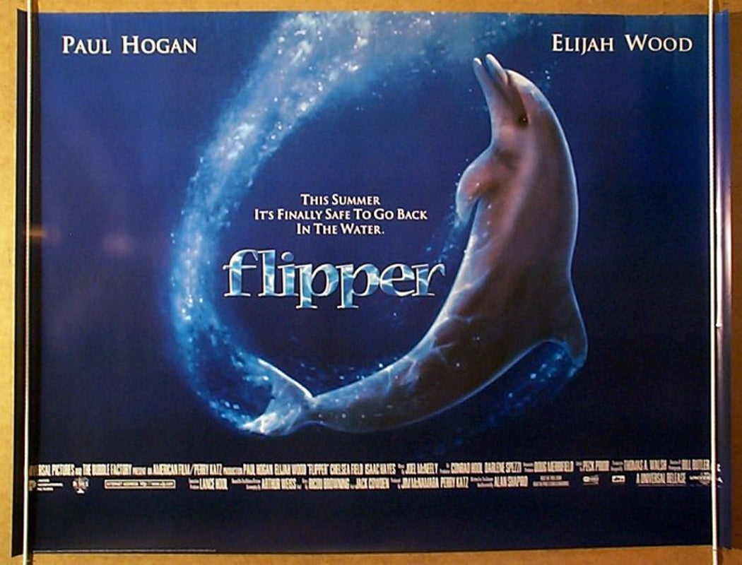 Flipper  (Teaser Original Quad Movie Poster)  Original Quad Movie Poster  