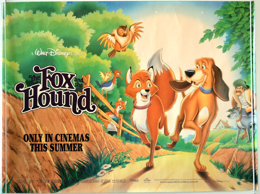 The Fox And The Hound   Original British Quad Poster - Movie Poster