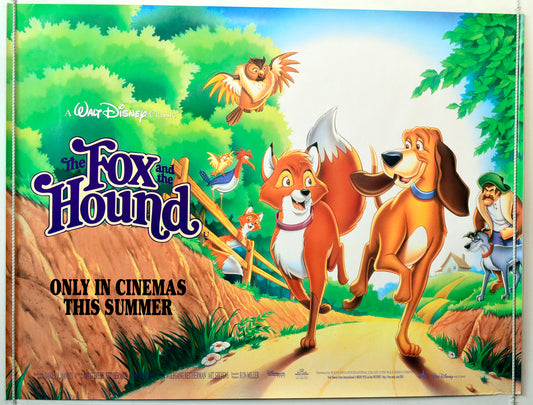 The Fox And The Hound Original British Quad Poster - Movie Poster