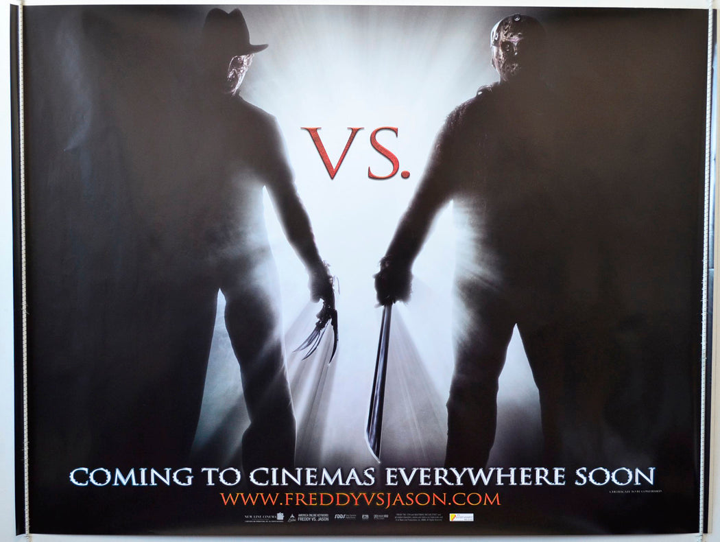 Freddy vs Jason   (Teaser / Advance Version)  Original British Quad Poster - Movie Poster