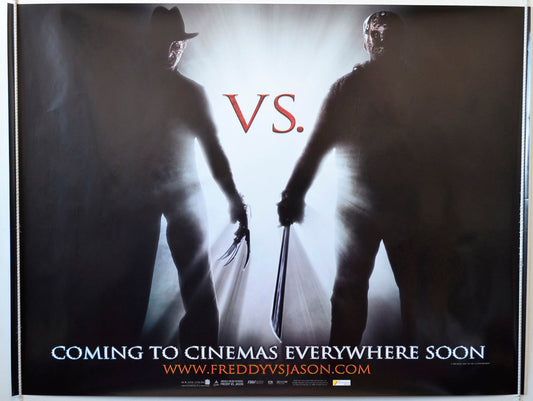 Freddy vs Jason   (Teaser / Advance Version)  Original British Quad Poster - Movie Poster