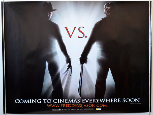 Freddy vs Jason   (Teaser / Advance Version)  Original British Quad Poster - Movie Poster