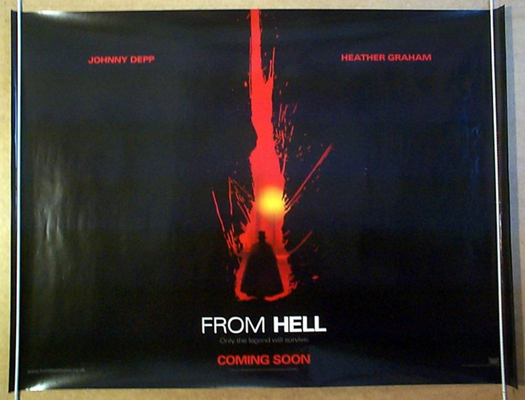 From Hell  (Teaser)  Original Quad Movie Poster  