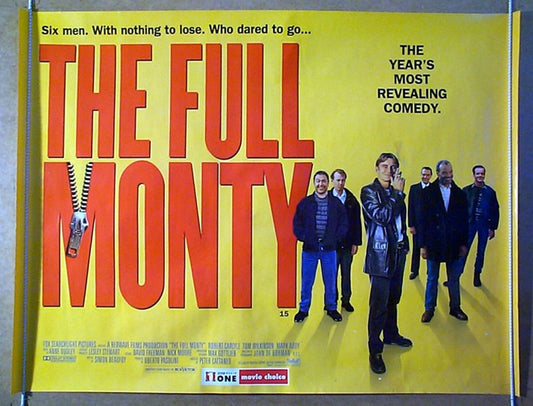 The Full Monty  Original Quad Movie Poster  