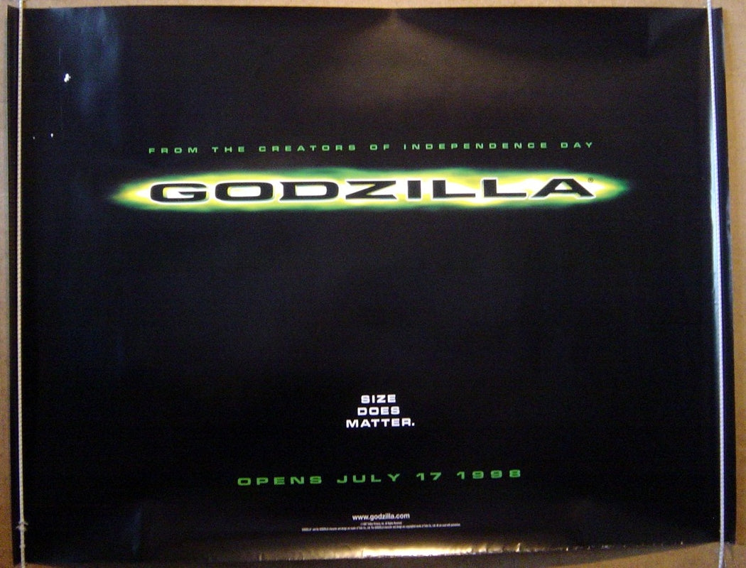 Godzilla  (Teaser Original Quad Movie Poster)  Original Quad Movie Poster  