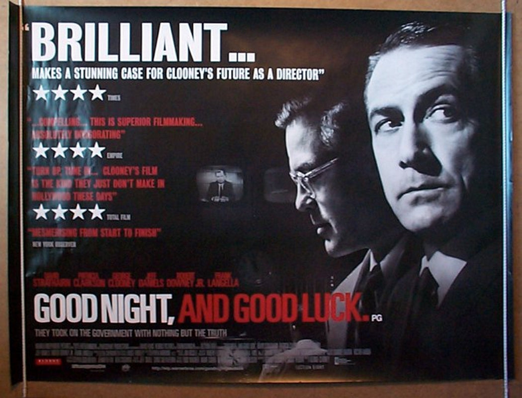 Good Night And Good Luck  Original Quad Movie Poster  