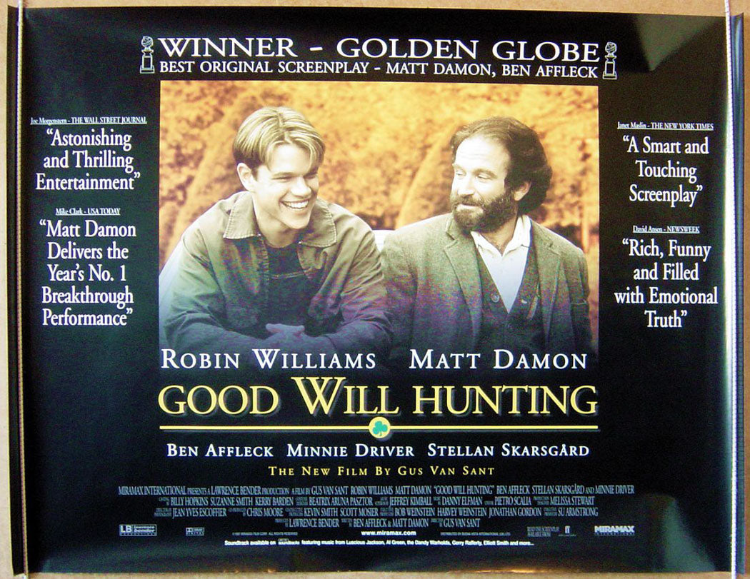 Good Will Hunting  Original Original Quad Movie Poster  