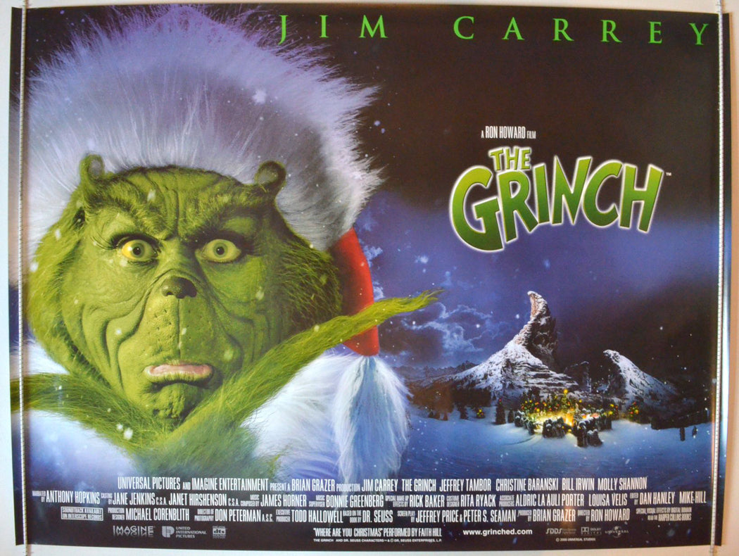 The Grinch   Original British Quad Poster - Movie Poster 