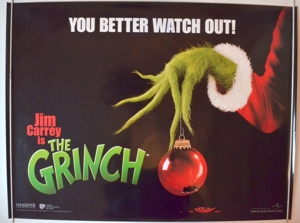 The Grinch  (Teaser)  Original British Quad Poster - Movie Poster 