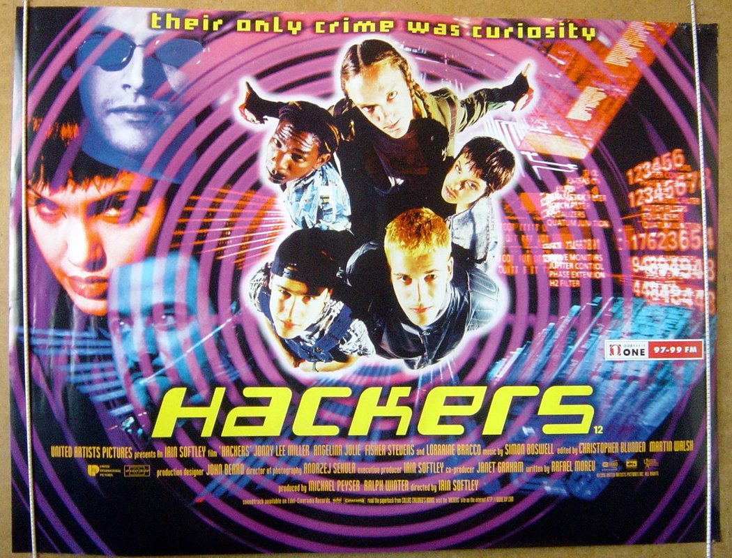 Hackers  Original Quad Movie Poster  