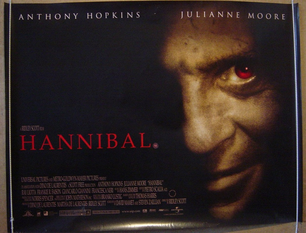 Hannibal  Original Quad Movie Poster  